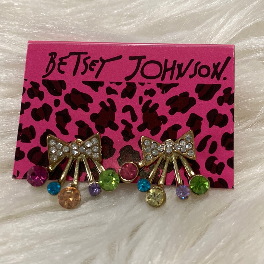 Betsey Johnson bow 🎀 earrings